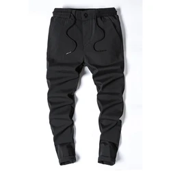 Drawstring Casual Pants Men New Summer Autumn Elastic Quick Dry Trousers Male Gray Black Green Thin Pantalones Hombre Homme Drawstring Casual Pants Men New Summer Autumn Elastic Quick Dry Trousers Male Gray Black Green Thin Pantalones Hombre Homme