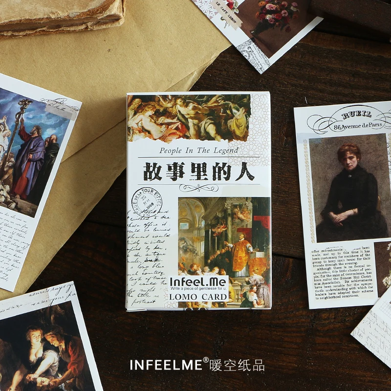 

28pcs/pack The Man In The Story Series Lomo Card Creative Greeting Cards Gift Card School Office Supplies
