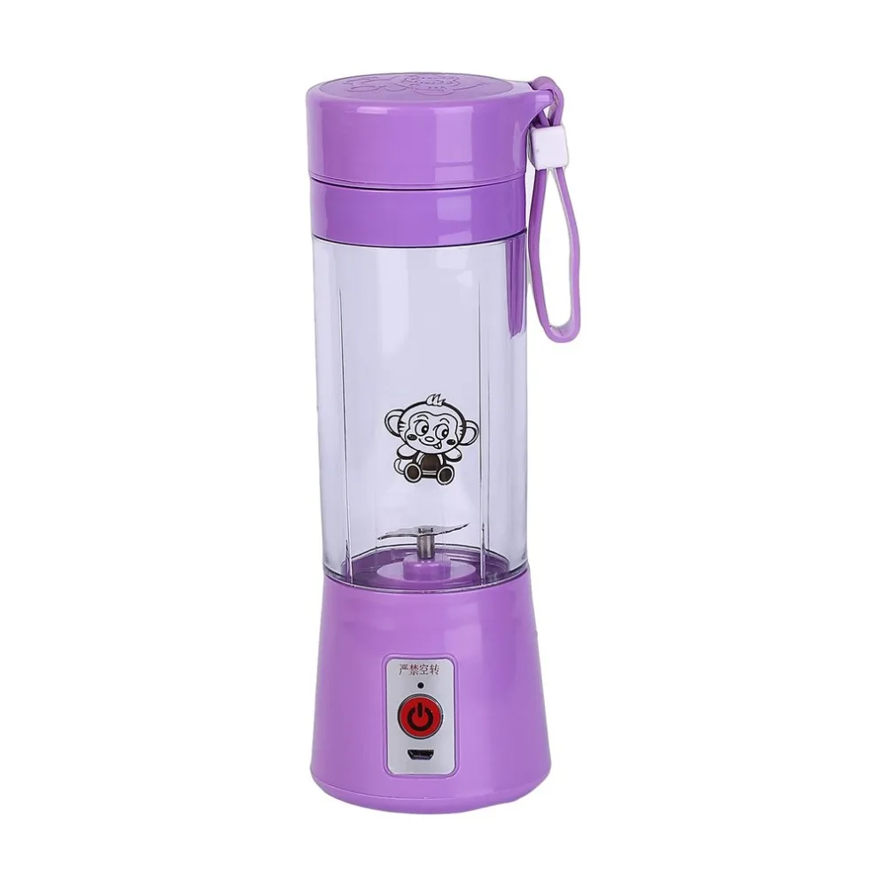 

Portable 380ml USB Electric Fruit Juicer Handheld Smoothie Maker Blender Rechargeable Mini Portable Juice Cup Water Bottle
