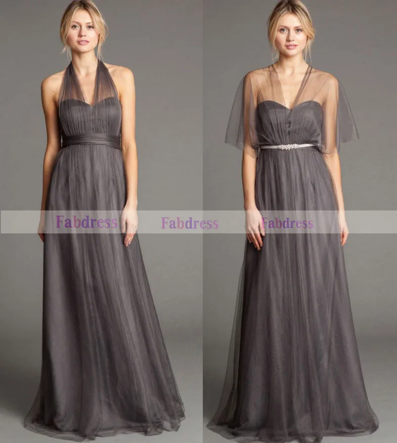 dark grey infinity dress