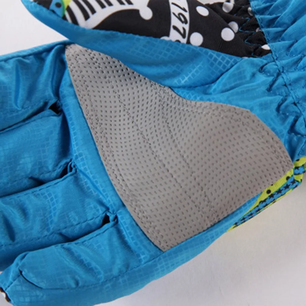 Children Skiing Gloves Waterproof Windproof Non-slip Snow Skating Gloves Thick Warm Gloves for Winter Sports New 2018