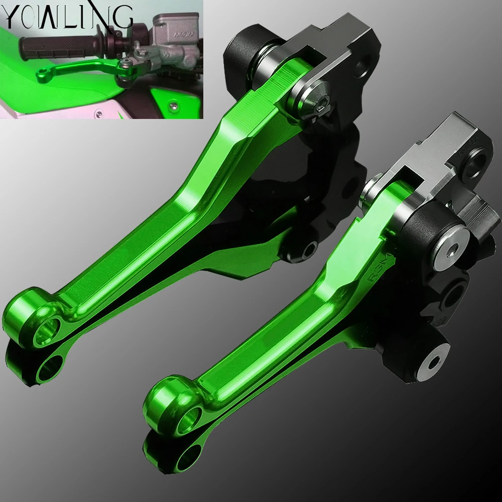 Frenos de motocicleta palancas de freno de Motocross mango de palancas para Kawasaki KX250F KXF 250 KX250 F 2013 2014 2015 2016 2017 2018 Frenos de motocicleta palancas de freno de Motocross mango de palancas para Kawasaki KX250F KXF 250 KX250 F 2013 2014 2015 2016 2017 2018