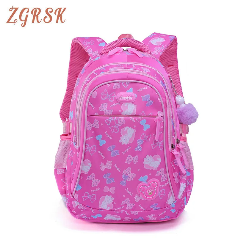 

Children School Backpacks Bagpack For Princess Girls School Back Pack Bags Waterproof Kids Schoolbags Printing Nylon Backpack