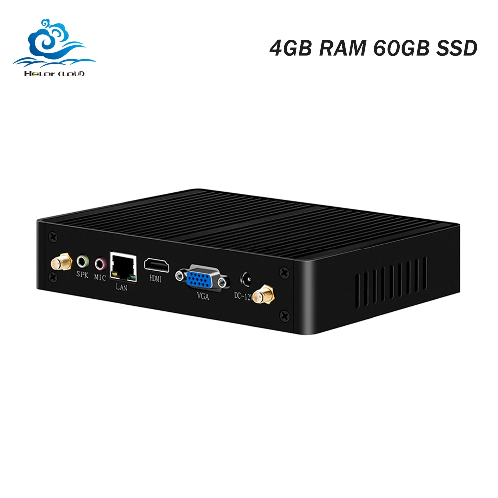 

Desktop Computers Fanless Mini Computer Windows 7 Mini PC Intel Celeron 2955U Pentium 4405U usb gaming pc wifi free