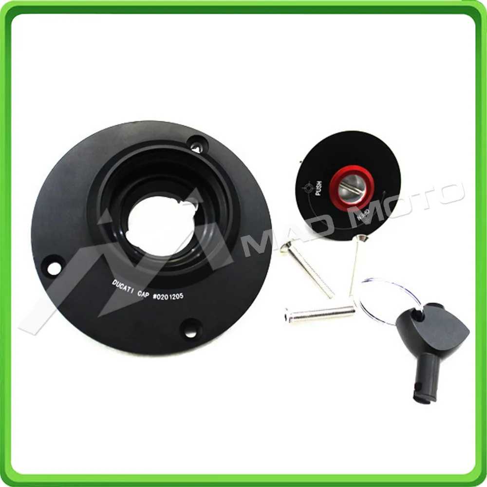 BLACK Fuel Cap  Gas Tank Caps For Ducati 748 848 916 996 998 1098 1098S 1198 1198S MONSTER (1)