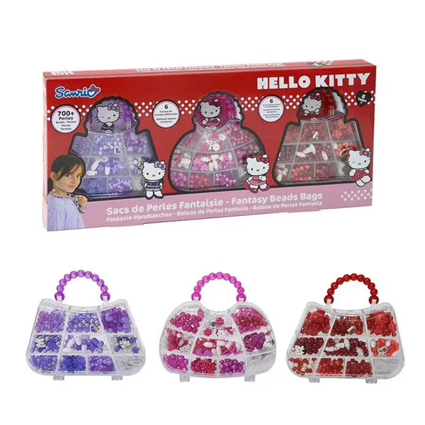 HELLO KITTY Sacs de Perles Fantaisie Фэнтези Бусы сумки для рук Bolsos Bolsas 700 + perles Подарочные игрушки