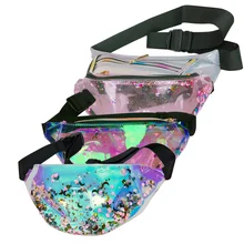 SFG HOUSE Новая голограмма поясная сумка лазерная прозрачная сумка для женщин голографическая блестящая поясная сумка вечерние пляжные поясные сумки