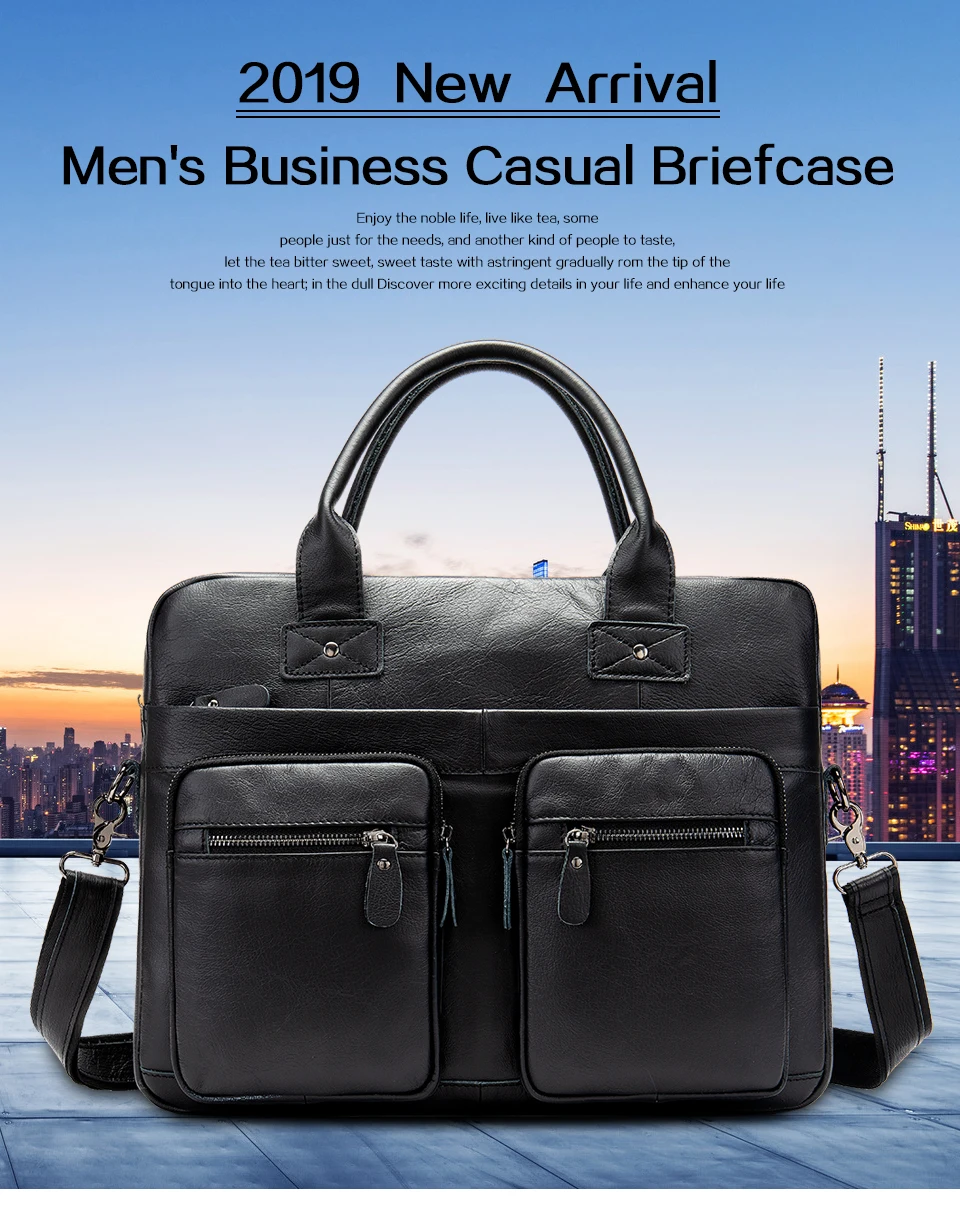 Мужская сумка WESTAL из натуральной кожи, мужской портфель, Офисные Сумки для мужчин, кожаная сумка для ноутбука porte, мужская деловая сумка 8380