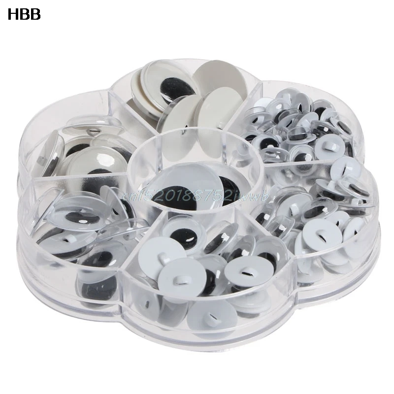 

128pcs Optional Wobbly Wiggly Googly Eyes Toy Animal Scrap booking DIY Craft #T026#