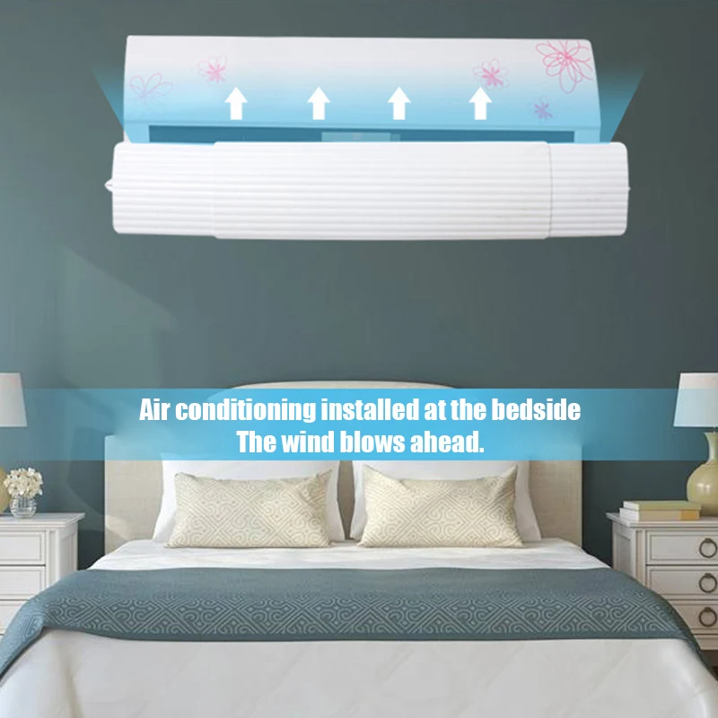 

Adjustable Air Conditioner Deflector Telescopic Air Outlet Wind Shield for Home Hot Sale