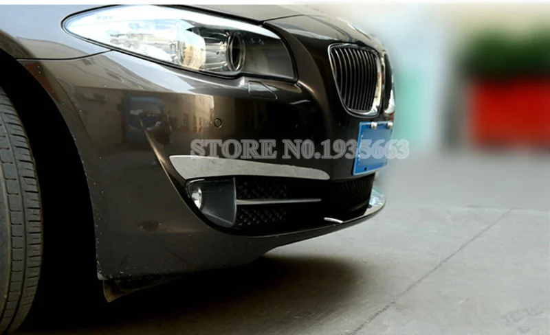 Для BMW 5 серии F10 снаружи ПТФ в передний бампер реснички на фары 2011-2013 2 шт