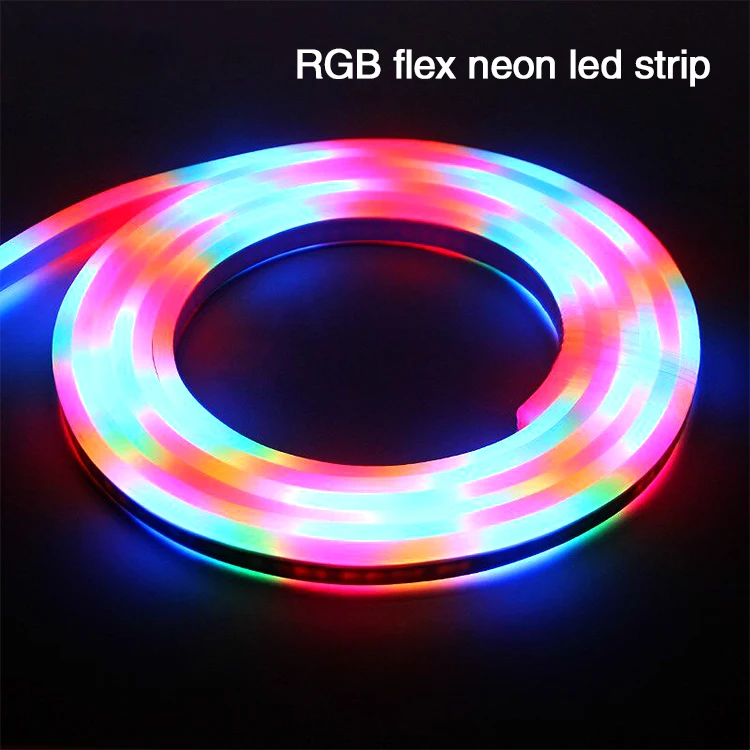 ip68 120led/m водонепроницаемый led neon flex с вилкой led flex tube теплый/холодный белый/R/G/B/RGB