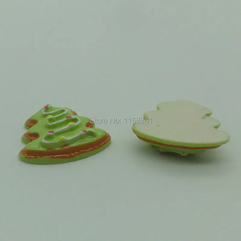 1pcs/lot resin flatback light green tree 21mm Cabochons Scrapbooking Hair Bow Center DIY Christmas decration C107-3