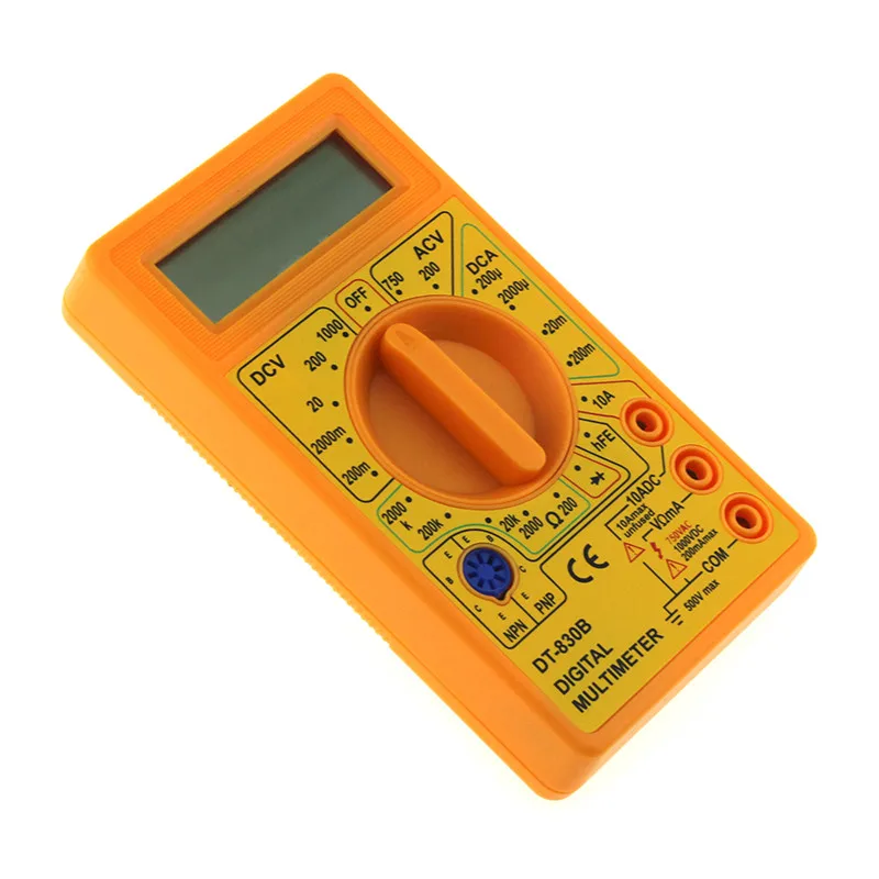 Prostormer Digital Multimeter Voltmeter Handheld Motorized Resistor Current Multifunction AC DC Tester Tool DT830D/PT832