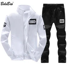 BOLUBAO Men Set Sportswear+ Swetpants Spring Summer Male Clothing Casual Sportswear Tracksuits Sweatshirt Male Set Suit