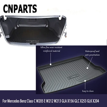 

CNPARTS For Mercedes Benz Class C W205 E W212 W213 GLA X156 GLC X253 GLK X204 Car Styling Cargo Liner Rear Trunk Anti Slip Mat