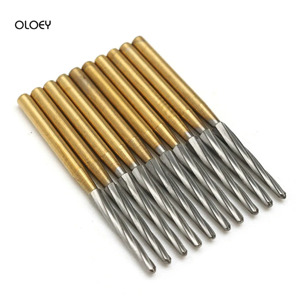 10Pcs/pack Tungsten Steel Carbide Burs Tapered Bur High Speed for Pulp Chamber Endo-Z FG21/23/25/28mm | Красота и здоровье