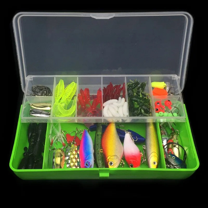 101pcs/set Multifunction Lure Kit Set Spinner Crankbait VIB Paillette