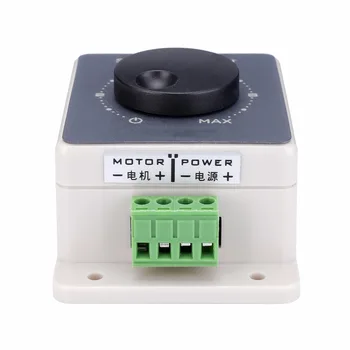 

1pc 20A DC Motor Adjustable Speed Controller 5%-100% PWM Speed Regulator Potentiometer with Switch Electric Machine Parts