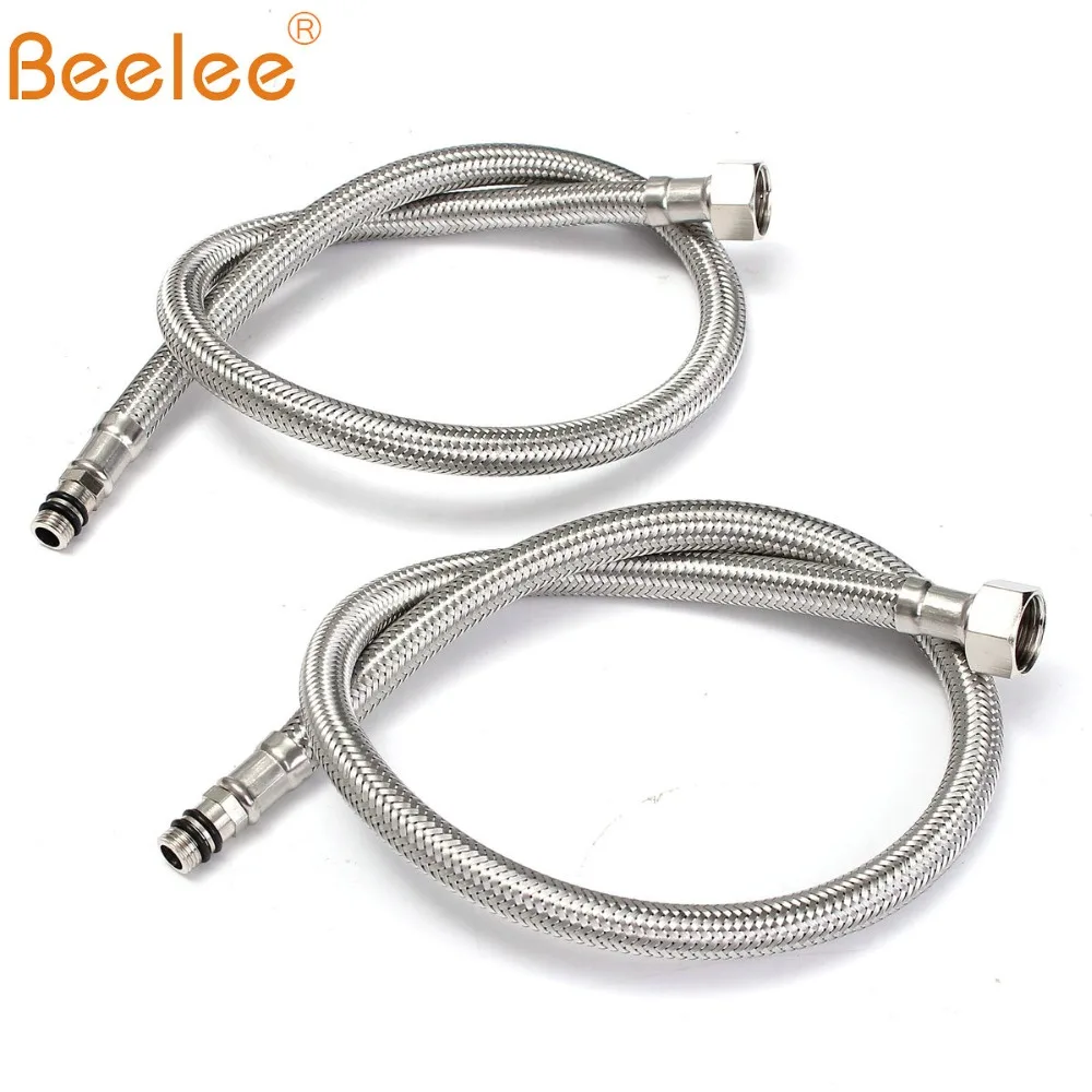 Beelee 60 см Сантехнический шланг G1/2 &quotG3/8&quot из нержавеющей стали гибкий Смеситель