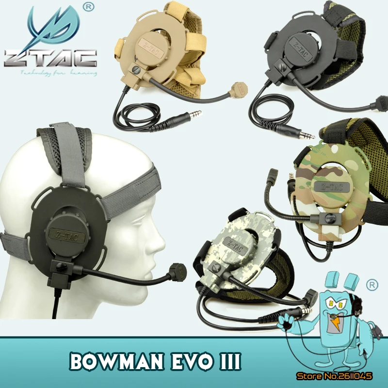Z Tactical Z029 Bowman Style Headset Evo III Airsoft Various Colours Element 