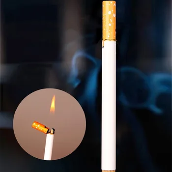 

Creative Refillable Butane Gas Cigarette Lighters Cigarette/Extinguisher Shape Novelty Lighter Smoking Accessories