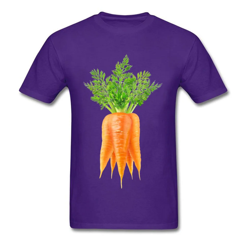 O-Neck Bunch of carrots 100% Cotton Fabric Men Top T-shirts Casual Short Sleeve Tops T Shirt Cute Casual Tee-Shirts Bunch of carrots purple