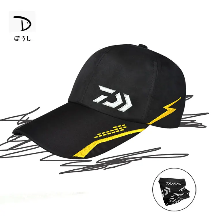 Весенне летняя мужская рыболовная Кепка DAIWA уличная солнцезащитная черная