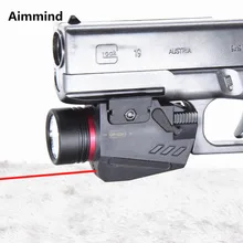 Тактический пистолет с фонариком комбо зеленый/красный лазерный прицел для 20 мм Rail мини пистолет Glock ручной фонарь Страйкбол свет