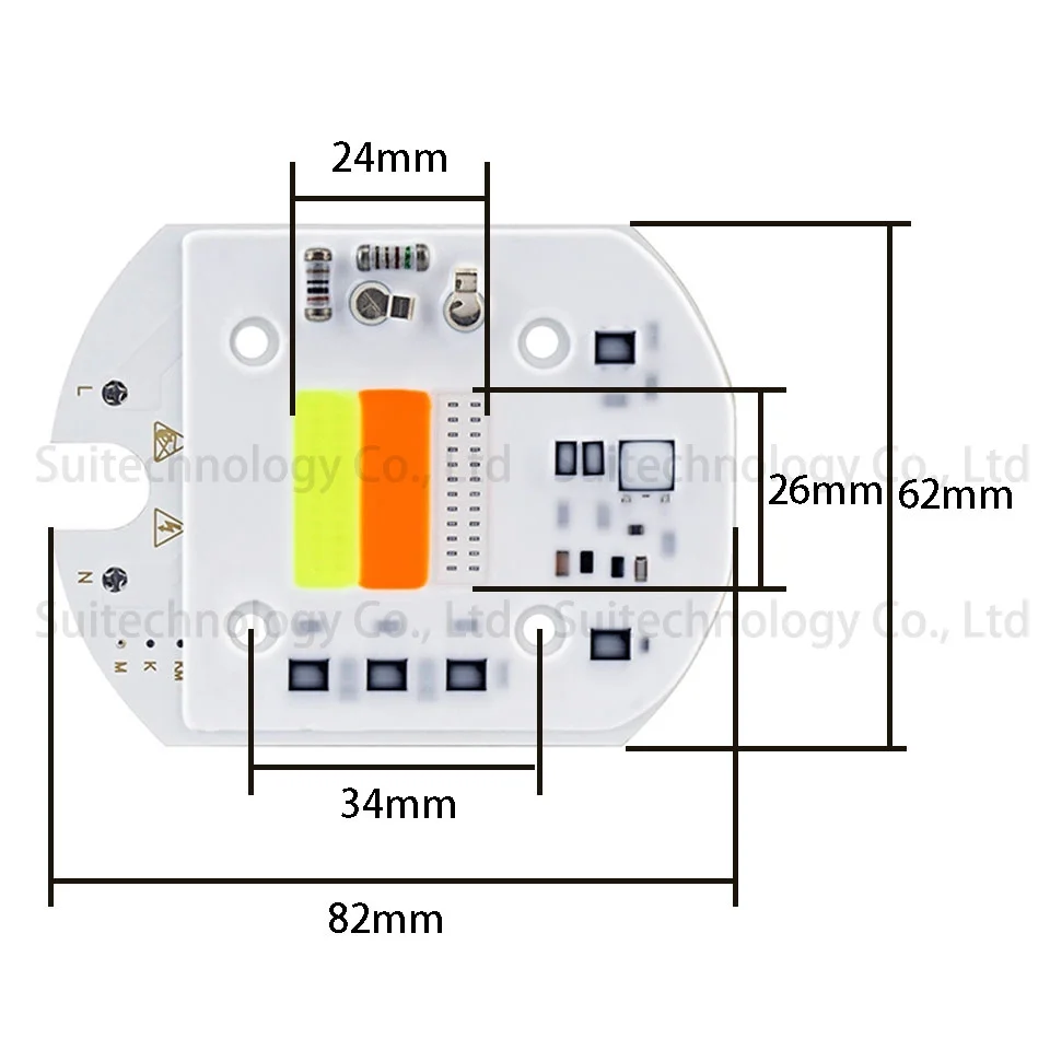 30 Вт AC220V светодиодный RGB COB чип красный зеленый синий Smart IC без драйвера для DIY светодиодный прожектор сценическое освещение украшение переменная лампа