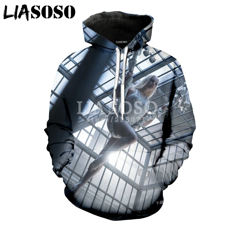 LIASOSO зимняя новая модная мужская и женская толстовка с 3D принтом героями фильма