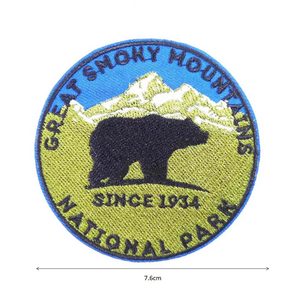 " YELLOWSTONE Bear Mammoth cave EVERGLADES Соединенные Штаты Америки adventure NATIONAL PARK вышитые Железные на патч