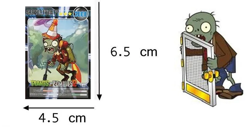 60 шт./лот Растения против Зомби карты растения Зомби Фигурки коллекционные карты горох шутер Подсолнух торговая карта детская игрушка