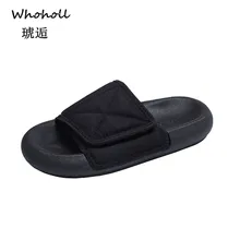Summer Woman Shoes Platform Bath Slippers Wedge Beach Flip Flops High Heel Slippers for Women Brand Black EVA Ladies Shoes 36-44 platform slippers women heel shoes high wedge slipper women shoes high heel platform shoes ladies pantoufle femme