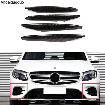 

Angelguoguo Car ABS Carbon Fiber Front Fog Light Lamp Cover Sticker Trim Stripe For Mercedes Benz GLC Class X253 Sport 2015-2018