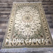 Yilong 4'x6' handknotted Шерстяной Шелковый персидский Восточный домашний ковер традиционный китайский ковёр из шелка и шерсти(WY2083S4x6