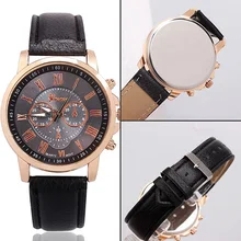 NEW! Women’s Geneva Roman Numerals Faux Leather Band Analog Quartz Wrist Watch