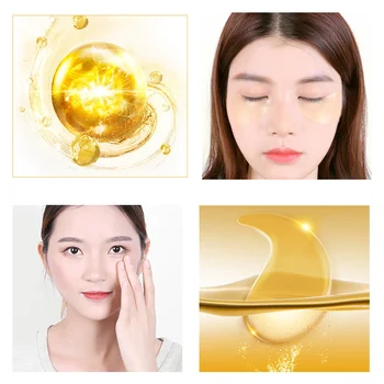 

Dropshipping 60 Pcs Gold Moisturizing Eye Mask Remover Dark Circles Anti Aging Eye Mask Skin Care SMJ