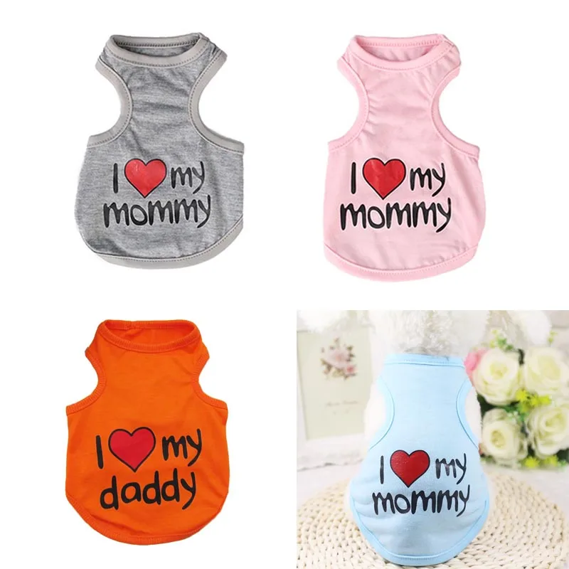 

Cute Summer Pet Dog Vests Soft Cotton Small Dog Puppy Cat T Shirt Lovely Clothes For Chihuahua Teddy Pet Casual Clothing Product