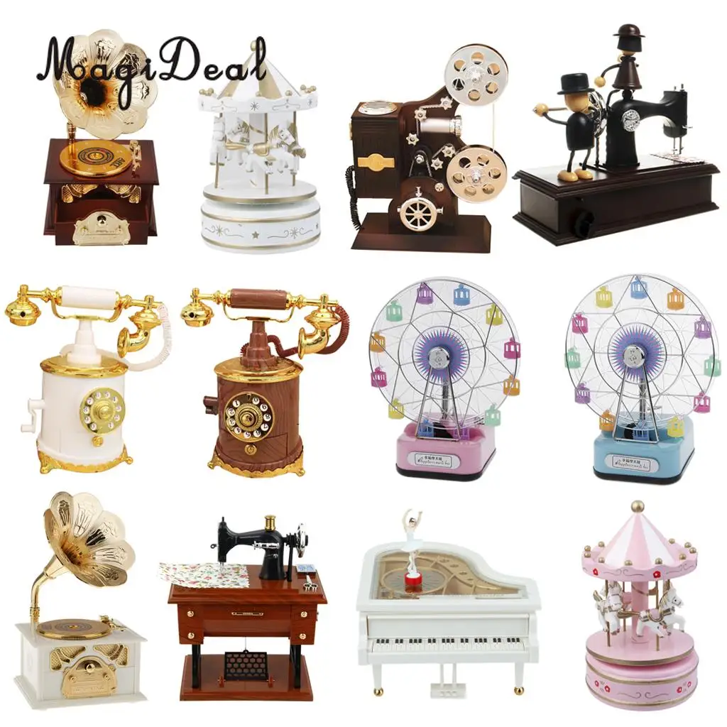 MagiDeal Piano Music Box Ballet Dancer Dancing Mechanical Musical Boxes