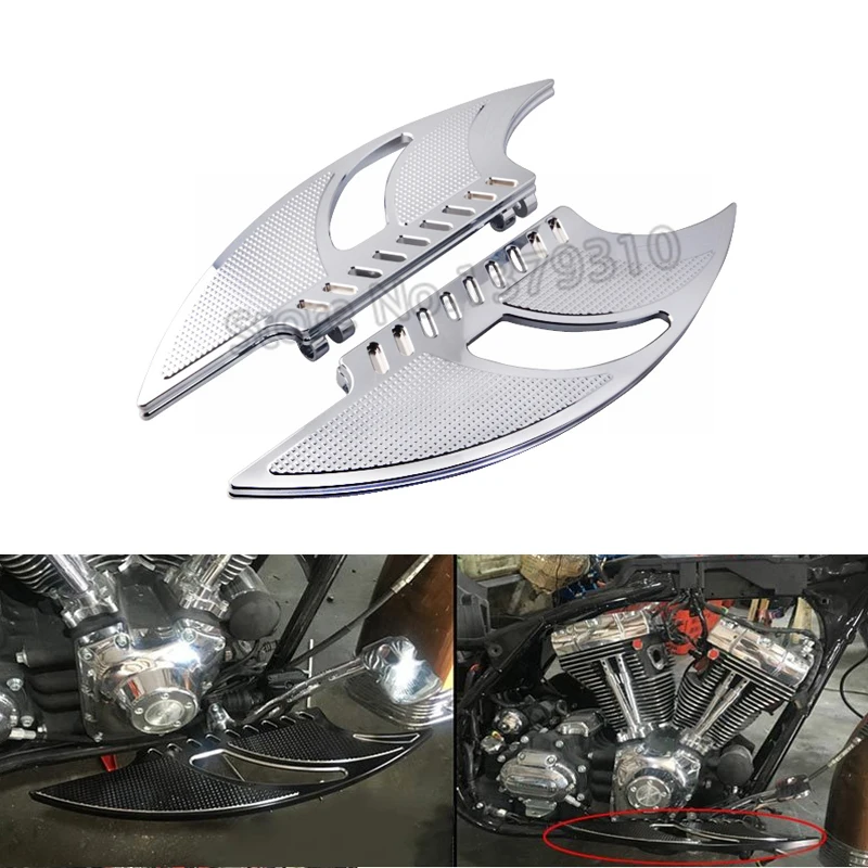 

For Harley Touring Softail Electra Street Glide Road King Motorcycle CNC Front Driver Floor Board Pedal Floorboards Foot Pegs