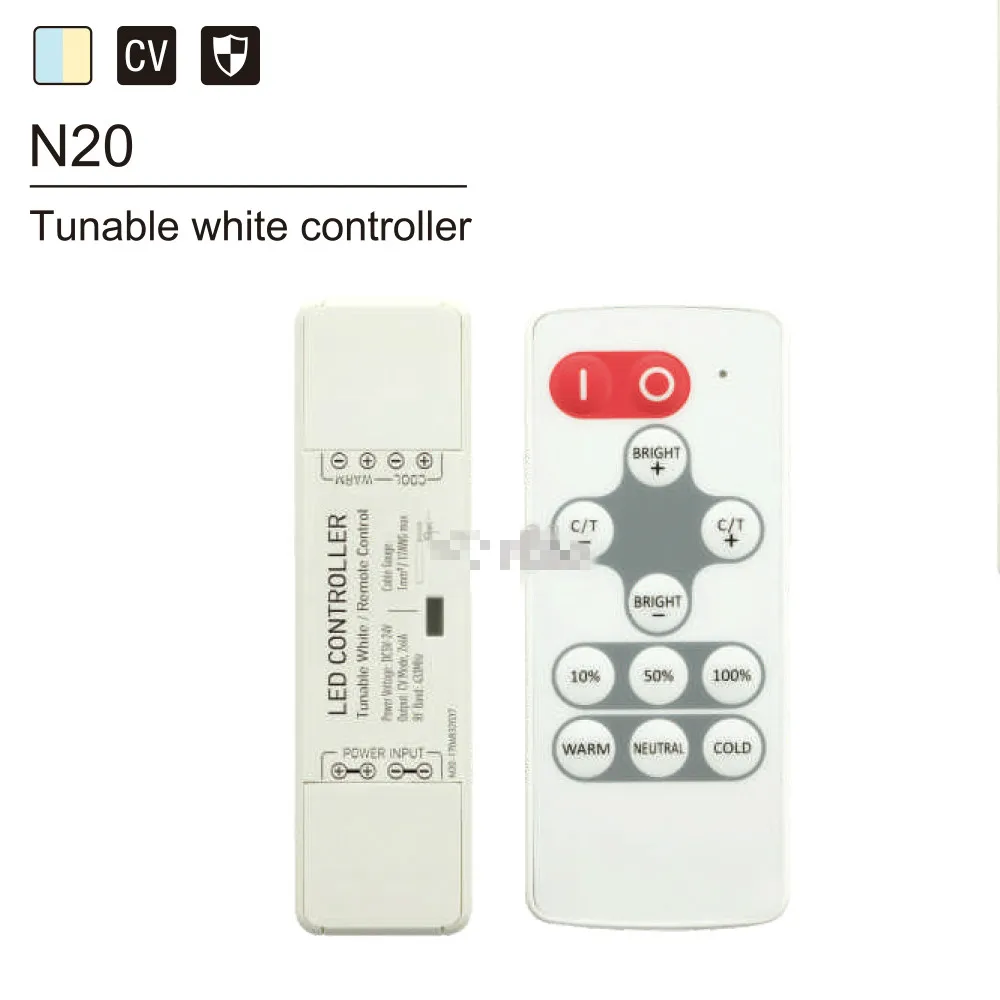 DC5 24V Nano Новый Одиночный цвет/CCT/RGB/RGBW Беспроводной RF пульт дистанционного led диммер