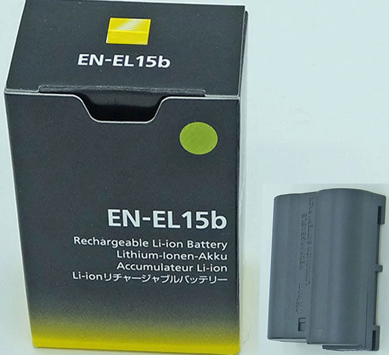 EN-EL15b Батарея для Nikon Камера Z6 Z7 беззеркальных D850 D810 D750 D610 D7500 D7200 MH-25 ENEL15b RU EL15b