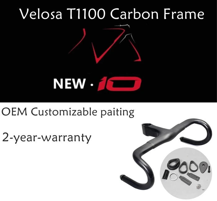 

2018 Velosa super light full carbon road bike F10 frame , Frame+Fork+Seatpost+Headlebar , 700C carbon Gravel disc brake frameset