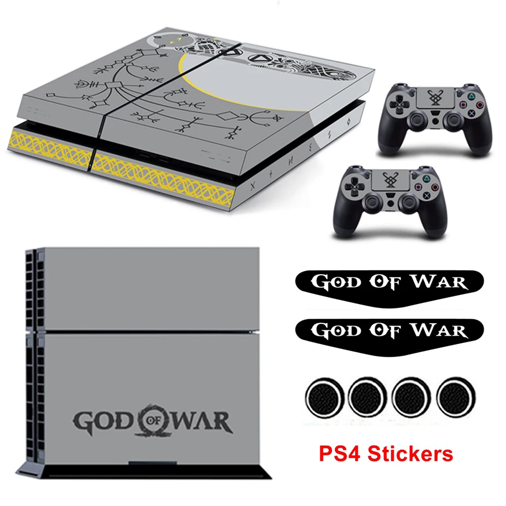 Наклейки для кожи PS4 игра Бог войны PlayStation 4 и 2 контроллера виниловые наклейки