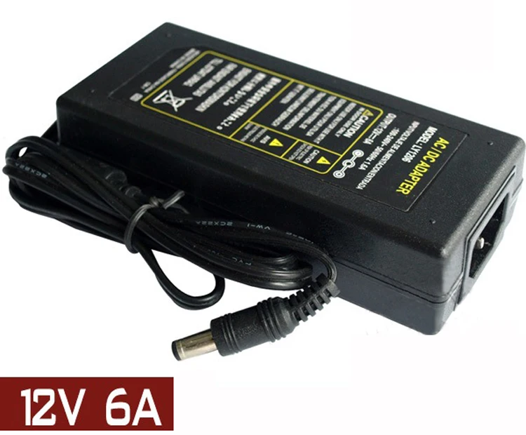 DC12V адаптер AC100-240V трансформаторы выход 12 V 2A 4A 5A 6A 8A 10A Питание для Светодиодные ленты с EU/US/UK/AU разъем