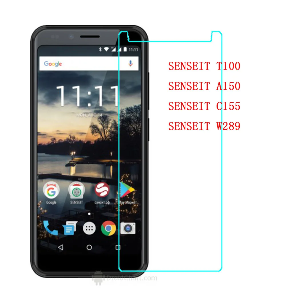 Закаленное стекло для Senseit T100 защита экрана 9H 2 5 D C155 A150 SENSEIT W289|Защитные стёкла и