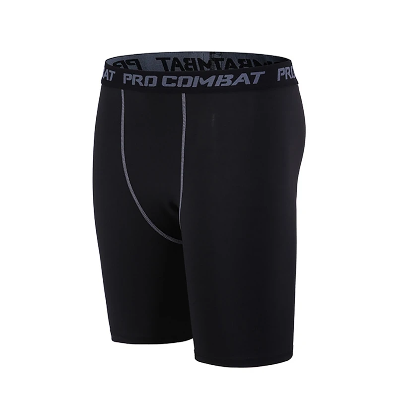 

Men Fitness Shorts Elastic Waist Compression Slim Short Pants Sports Trousers Gym Tights