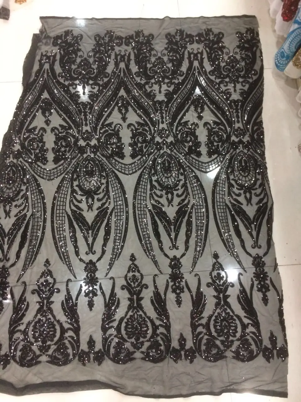 

sequins cord lace guipure lace fabric Free Shipping CGL-112504 new arrival african lace fabrics