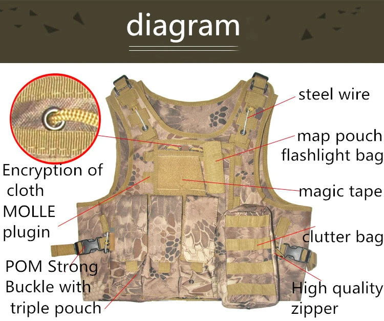Тактический жилет амфибия военные Молл жилет штурма плиты Перевозчик жилет Охота защиты жилет камуфляж